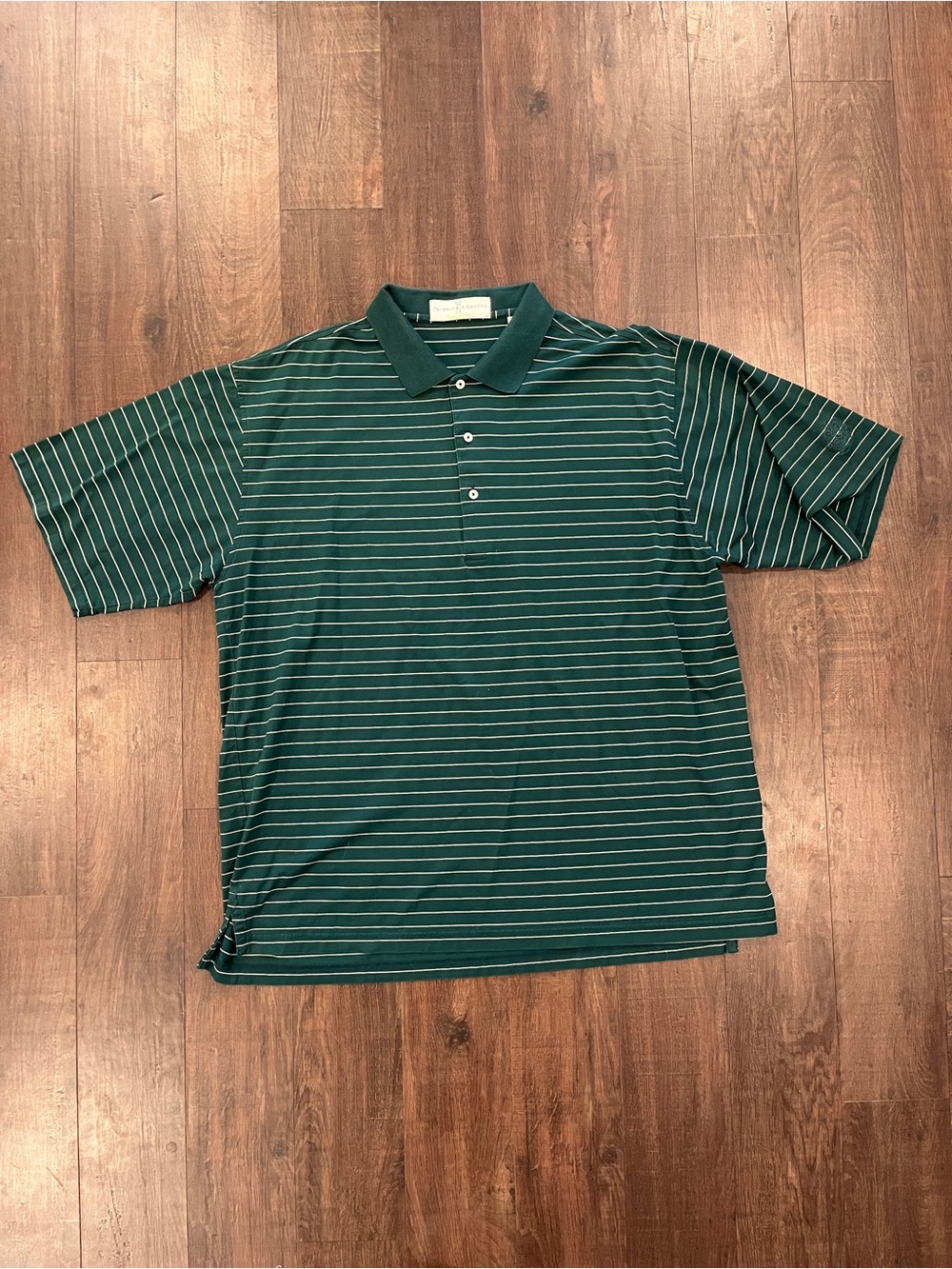 Fairway and Greene - Short Sleeve Golf Polo Shirt XL -  Green and White